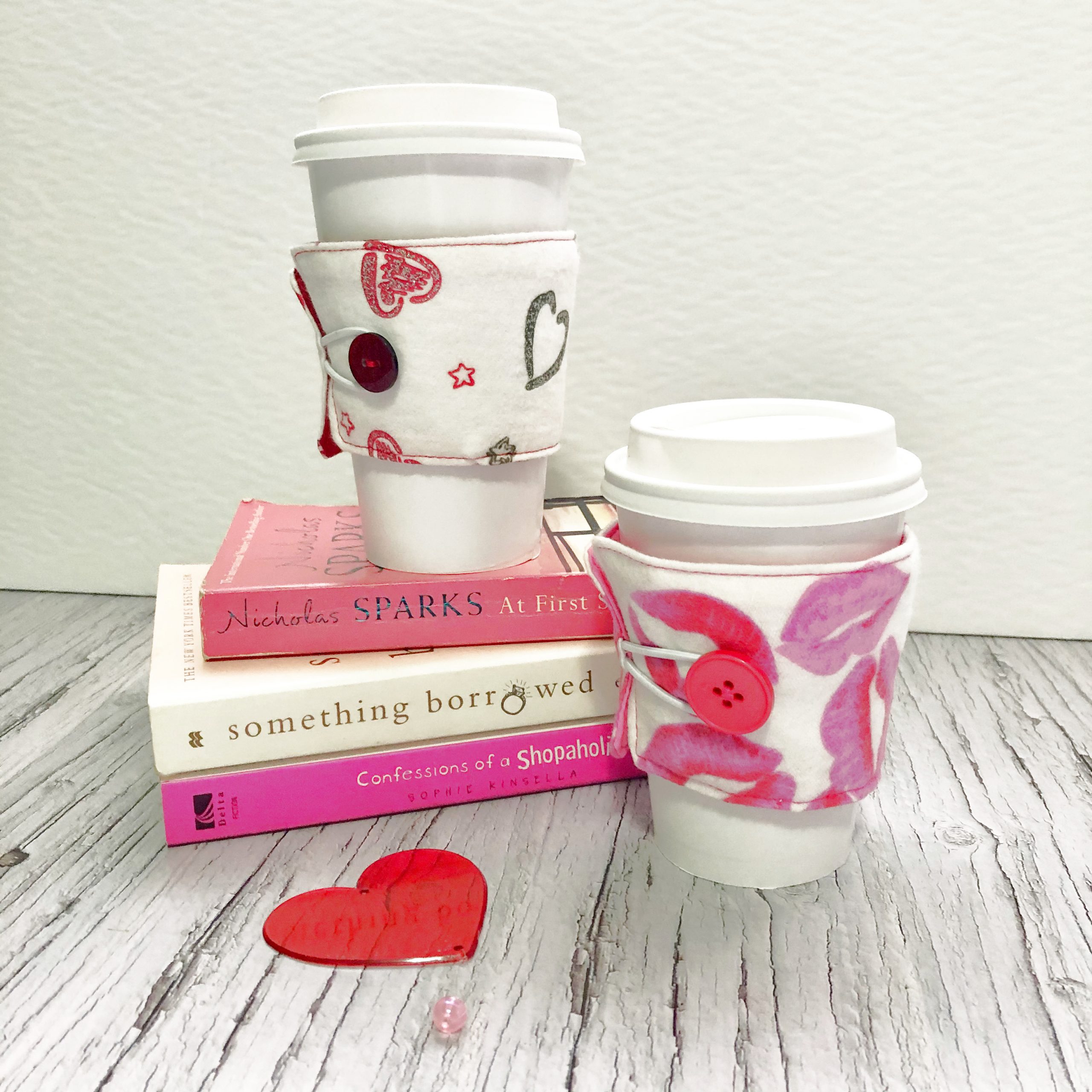 Reusable Beverage Sleeves - Valentine Themed