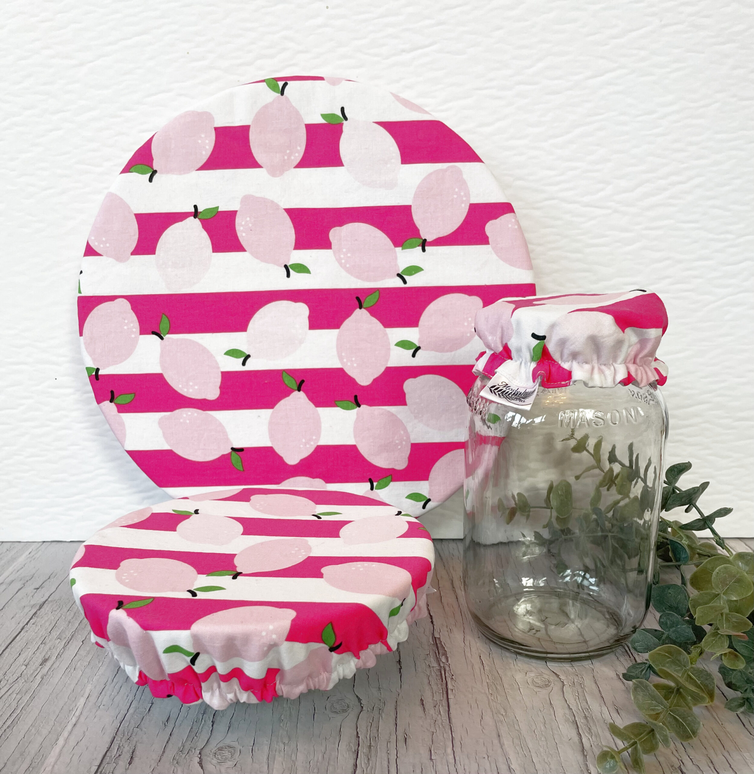Reusable Bowl Covers - Pink Lemonade